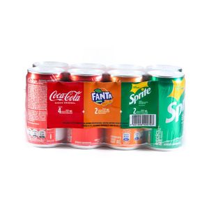 Gaseosa 8pack Sabores Surtidos Coca Cola y Sprite y Fanta Naranja