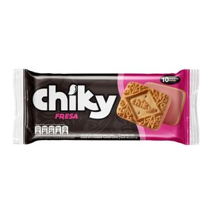 Galleta Relleno Fresa Chiky 10 Pack