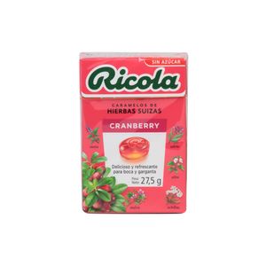 Caramelo Hierbas Suizas Sin Azúcar Cramberry Ricola