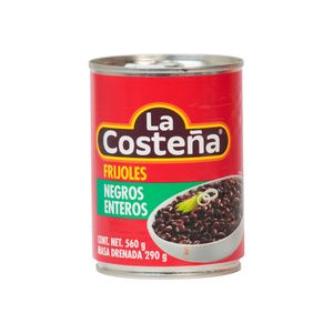 Frijoles Enteros Negros La Costeña Lata