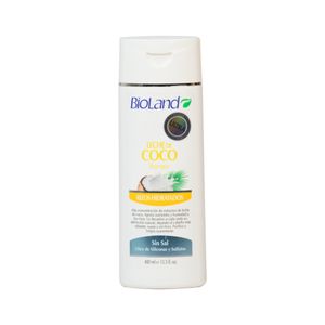 Shampoo Leche Coco Rizos Definidos Bioland