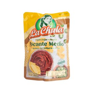 Frijoles Volteados Rojos Picante Medio La Chula Doypack