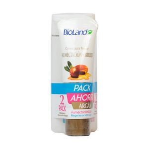 Shampoo Argán Bioland 700ml. + Crema Argán 300ml.