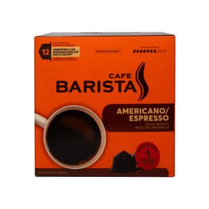 Cápsulas Café Americano Expresso Barista 12 Tazas