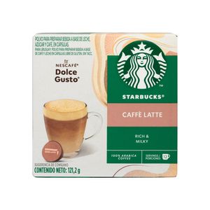 Cápsulas Café Latte Starbucks 12 Tazas