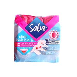 Toalla Femenina Ultra Invisible Ultra Delgada Saba