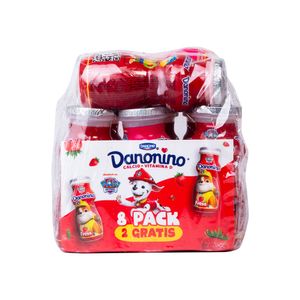 Yogurt Mix Sabores Líquido Danonino 6 + 2 Pack