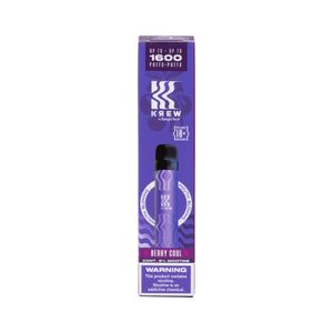 Cigarro Electrónico Berry Cool Krew 1600 Puffs