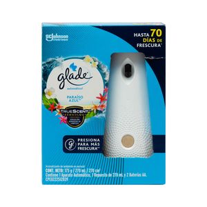 Aromatizante Paraíso Azul Glade Aparato + Repuesto
