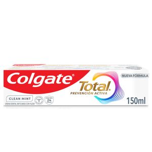 Crema Dental Total Prevención Activa Clean Mint Colgate