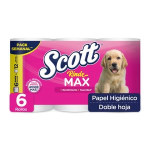 Papel Higiénico Doble Hoja Rindemax Scott