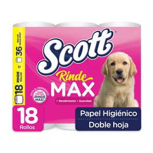 Papel Higiénico Doble Hoja Rindemax Scott
