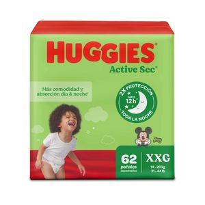 Pañal Desechable Talla XXG/5 Active Sec Huggies