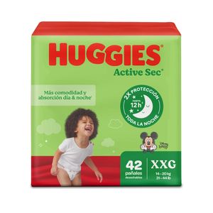 Pañal Desechable Talla XXG/5 Active Sec Huggies