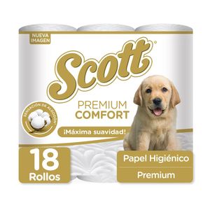 Papel Higiénico Doble Hoja Premium Comfort Scott
