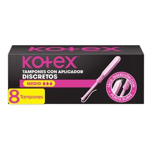 Tampones Medio Con Aplicador Kotex