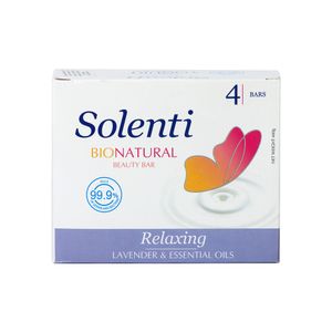 Jabón Pastilla Relajación Lavanda Solenti 4 Pack