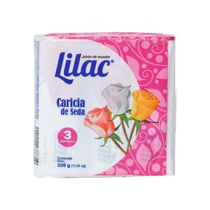 Jabón Pastilla Caricia De Seda Lilac 3 Pack