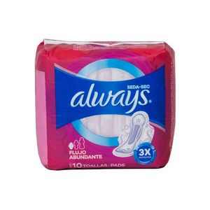 Toalla Femenina Flujo Abundante Always