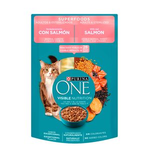 Alimento Gato Salmón Super Foods One