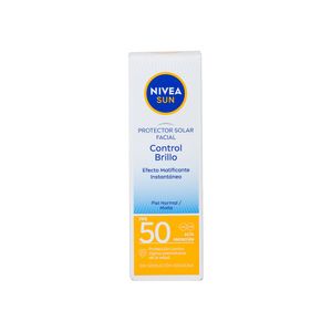 Bloqueador Crema Rostro Control Brillo Nivea Sun