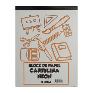 Block Cartulina Neón Regis