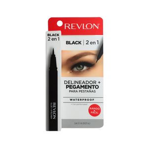 Delineador Negro + Pegamento Revlon