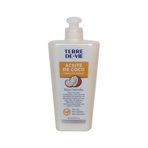 Crema Peinar Rizos Definidos Aceite Coco Terre De Vie