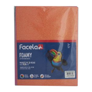 Foamy Con Brillantina Facela