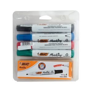 Marcadores Para Pizarra Bic + Borrador