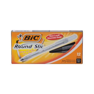 Bolígrafo Round Stic Negro Bic