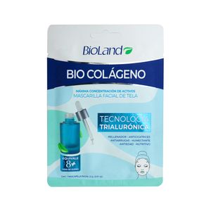 Mascarilla Facial De Tela Bio Colágeno Bioland
