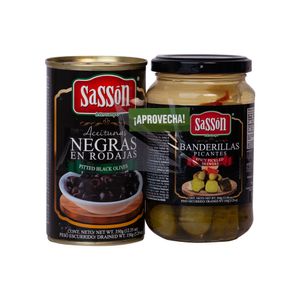 Aceitunas Negras Rodajas Sassón