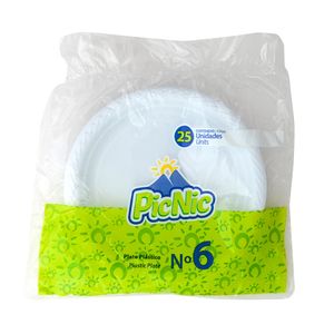 Plato Desechable No.6 Picnic