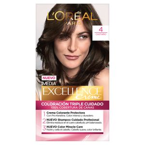 Tinte Dama Castaño No.4 Loreal Excellence