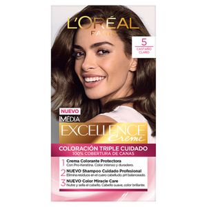 Tinte Dama Castaño Claro No. 5 Loreal Excellence