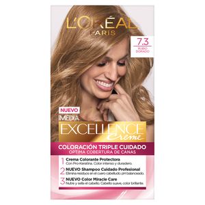 Tinte Dama Rubio Dorado No.7.3 Loreal Excellence