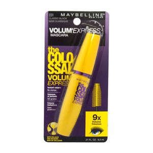 Mascara Pestañas Volumen Colossal Lavable Black Maybelline