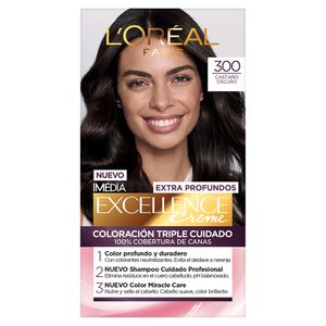 Tinte Dama Castaño Oscuro No.300 Loreal Excellence