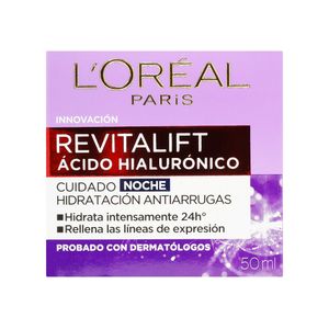 Crema Facial Ácido Hiaurónico Noche Loreal
