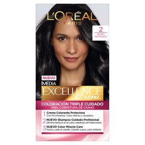 Tinte Dama Negro Profundo No.2 Loreal Excellence
