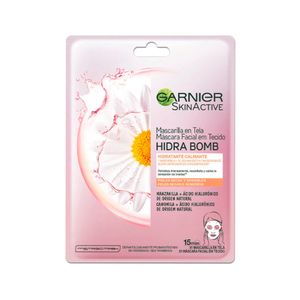 Mascarilla Tela Hidra Bomb Manzanilla Camomila Garnier