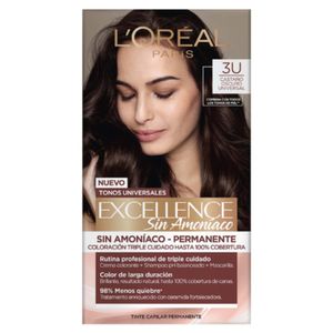 Tinte Dama Castaño Oscuro Universal No.3U Loreal Excellence