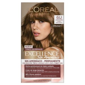 Tinte Dama Chocolate Puro Universal No.6U Loreal Excellence