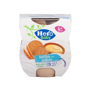Compota Natilla Con Galleta Hero Baby 2 Pack