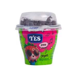 Yogur Fresa Con Topping Chocolate Yes