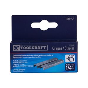 Grapas Toolcraft Caja 1/4