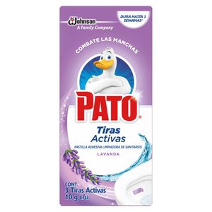 Desinfectante Baño Tiras Activas Lavanda Pato 3 Pack
