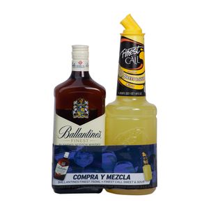 Whisky Ballantines Finest + Mezclador