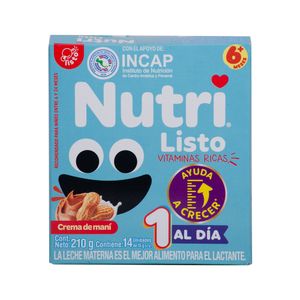 Snacks Crema De Maní Nutri Listo